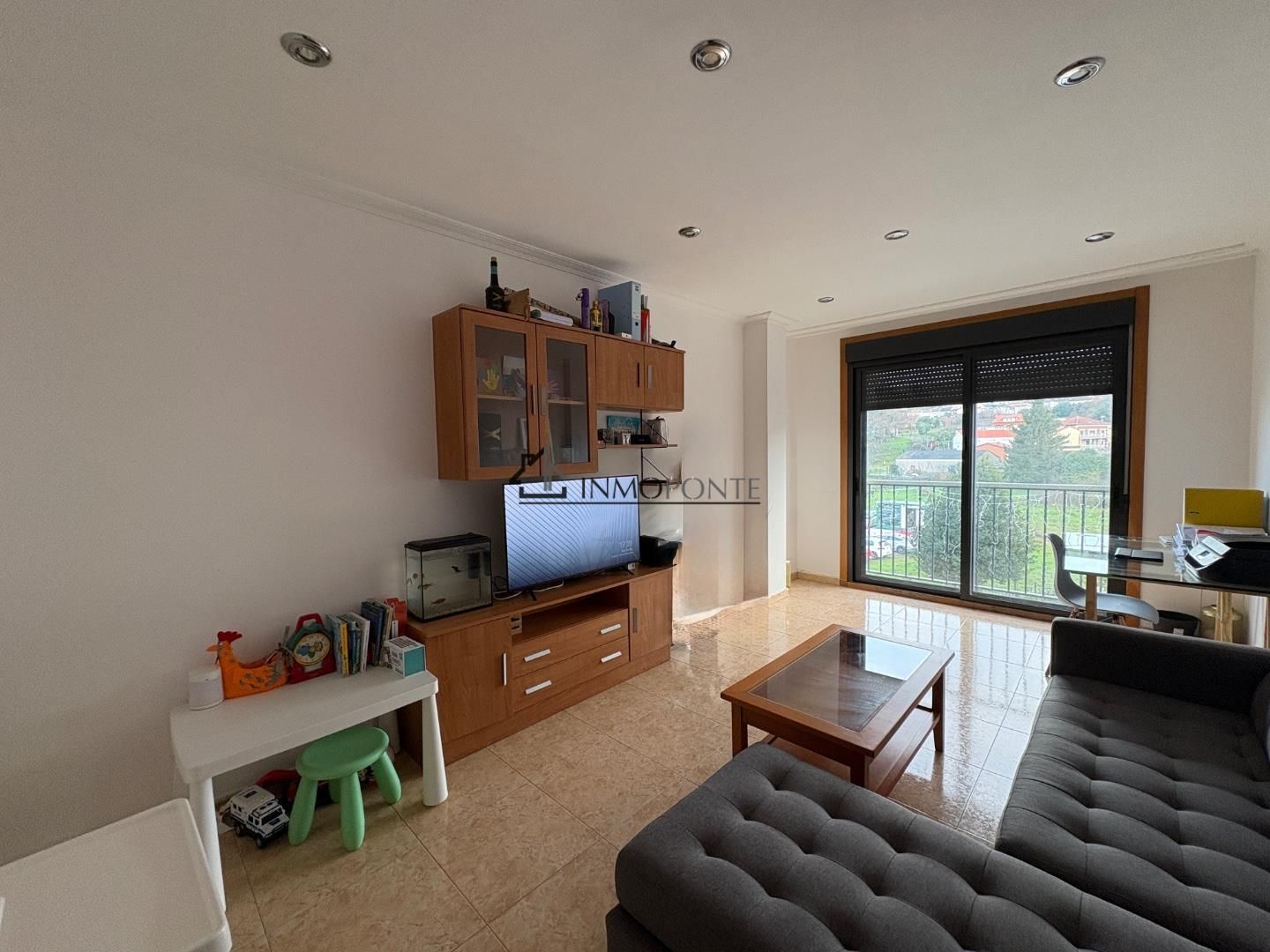 Sala d'estar de Apartament en venda en Pontecesures