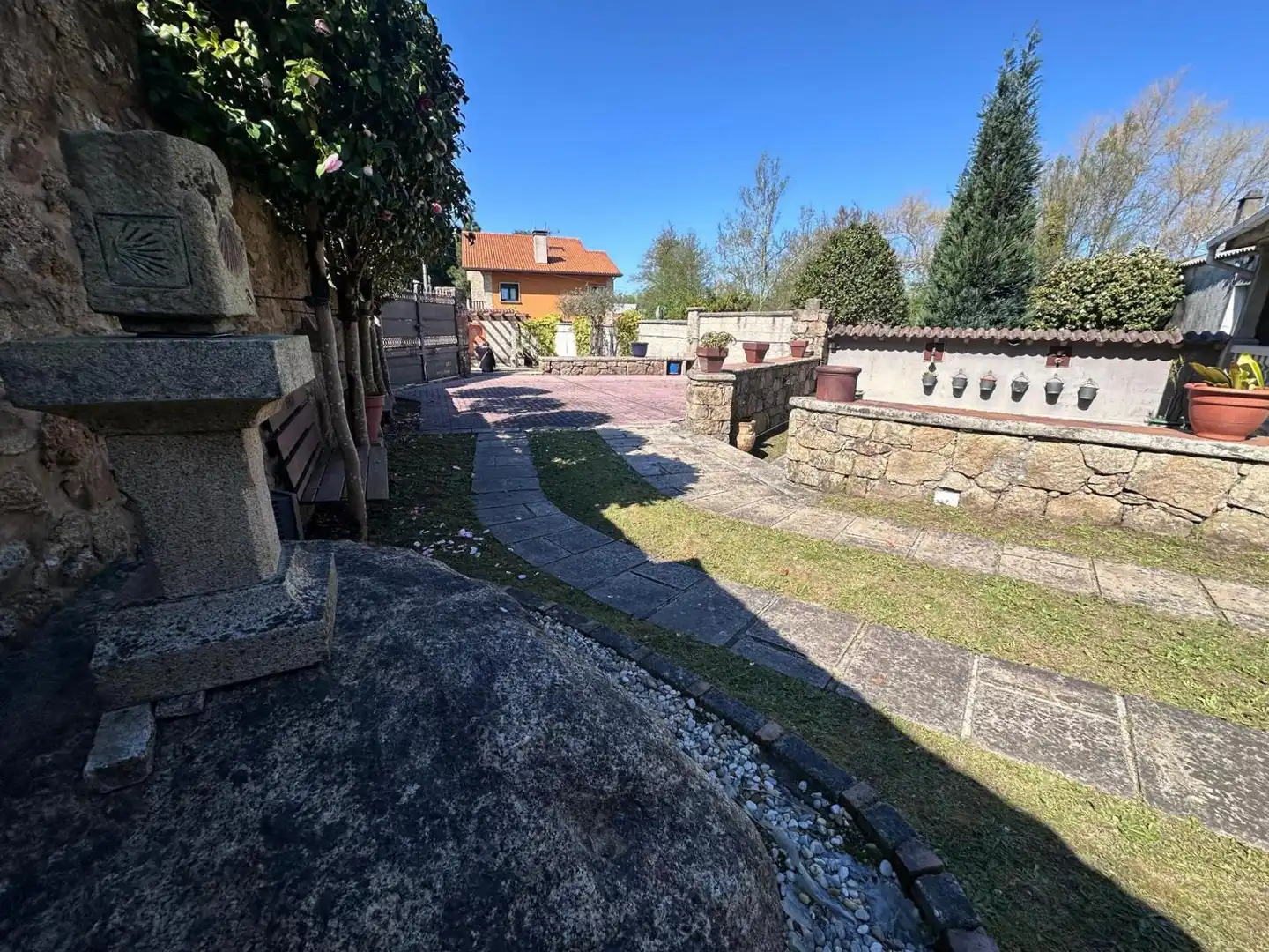Terraza de Casa o chalet en venta en Vilagarcía de Arousa con Calefacción, Jardín privado y Parquet