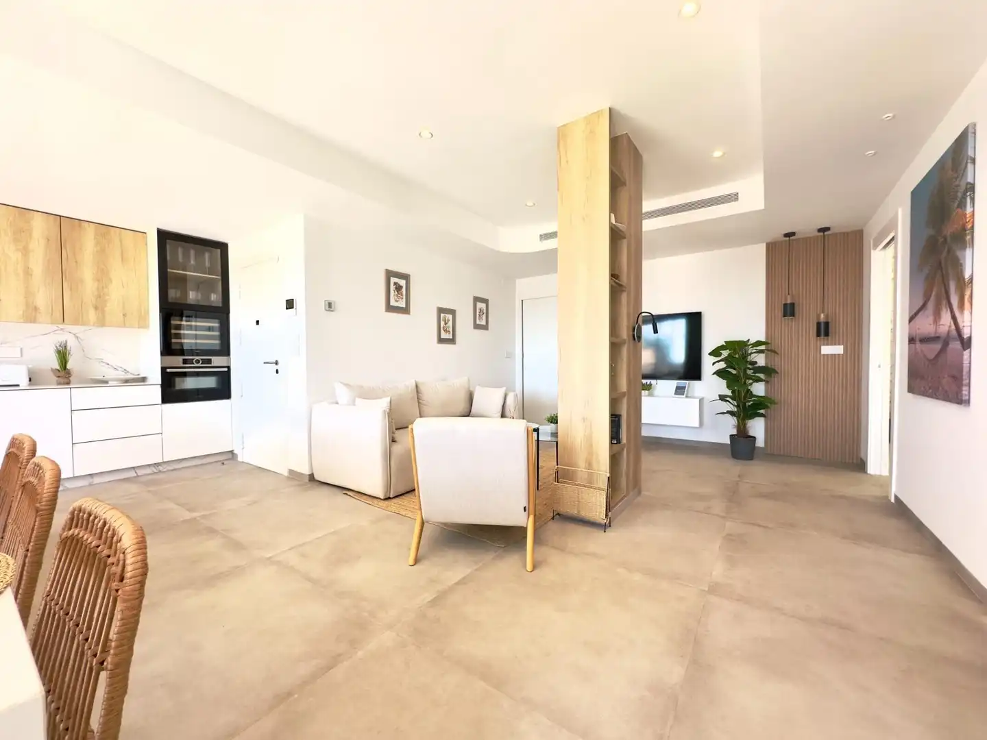 Sala d'estar de Apartament en venda en San Pedro del Pinatar amb Aire condicionat, Terrassa i Traster