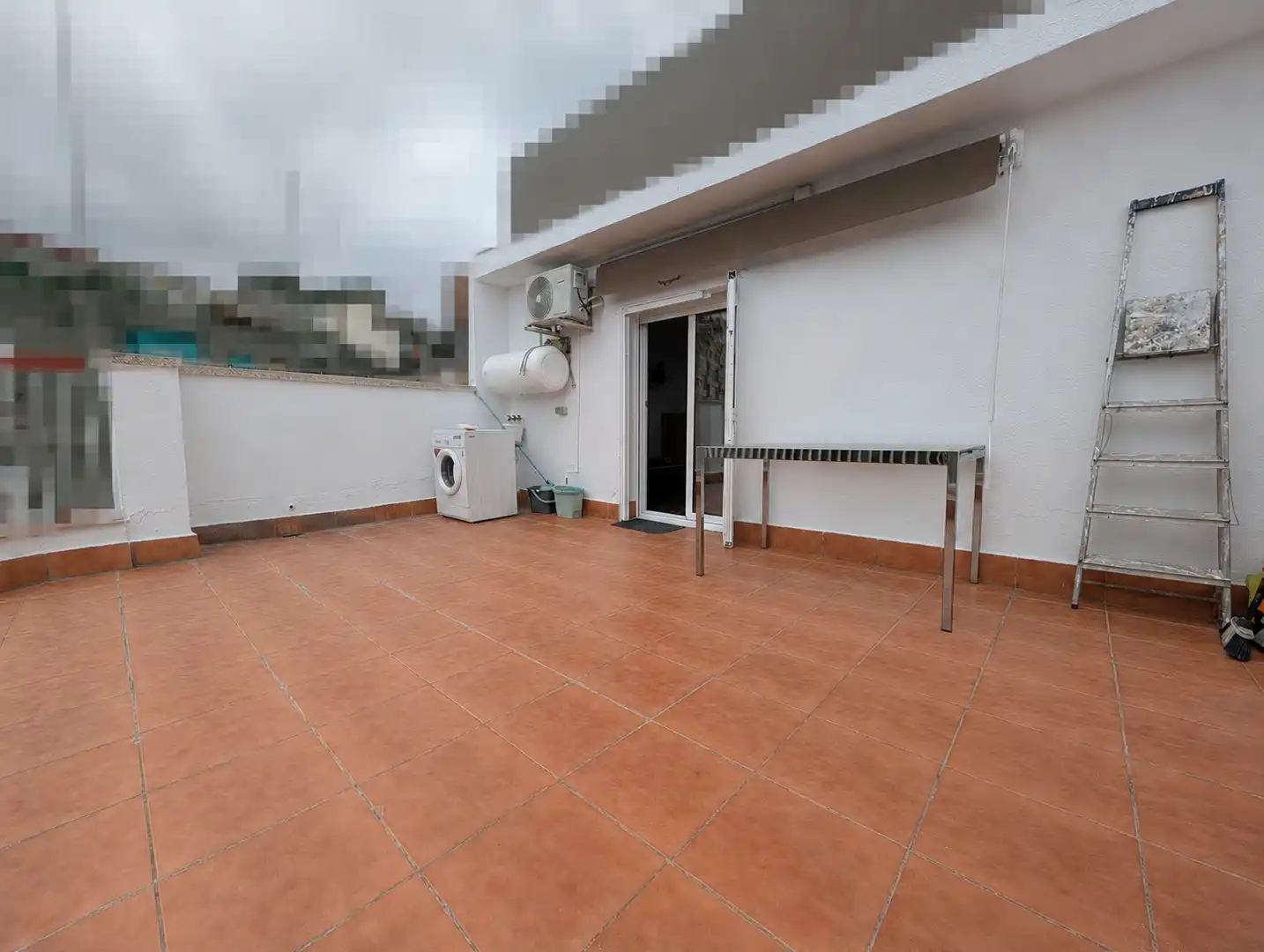 Terrace of Attic for rent in Badalona  with Air Conditioner, Parquet flooring and Terrace
