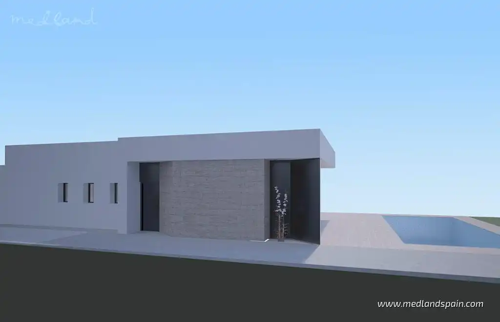 Exterior view of Houses for sale in Aspe  with Private garden and Swimming Pool