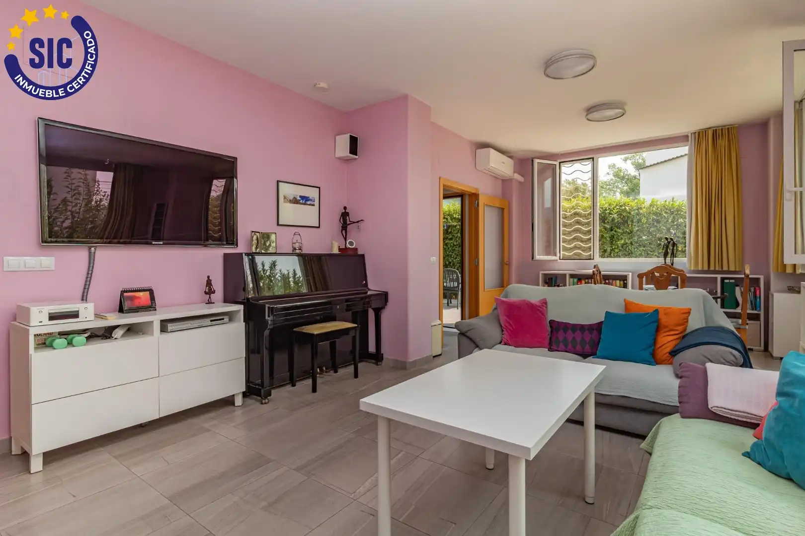 Living room of Houses for sale in La Pobla de Tornesa  with Air Conditioner, Heating and Private garden