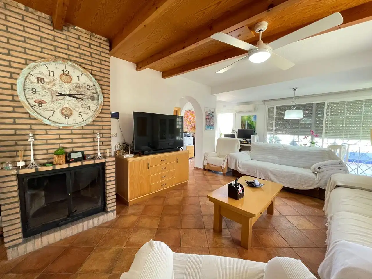 Living room of Houses for sale in La Manga del Mar Menor  with Air Conditioner, Heating and Private garden