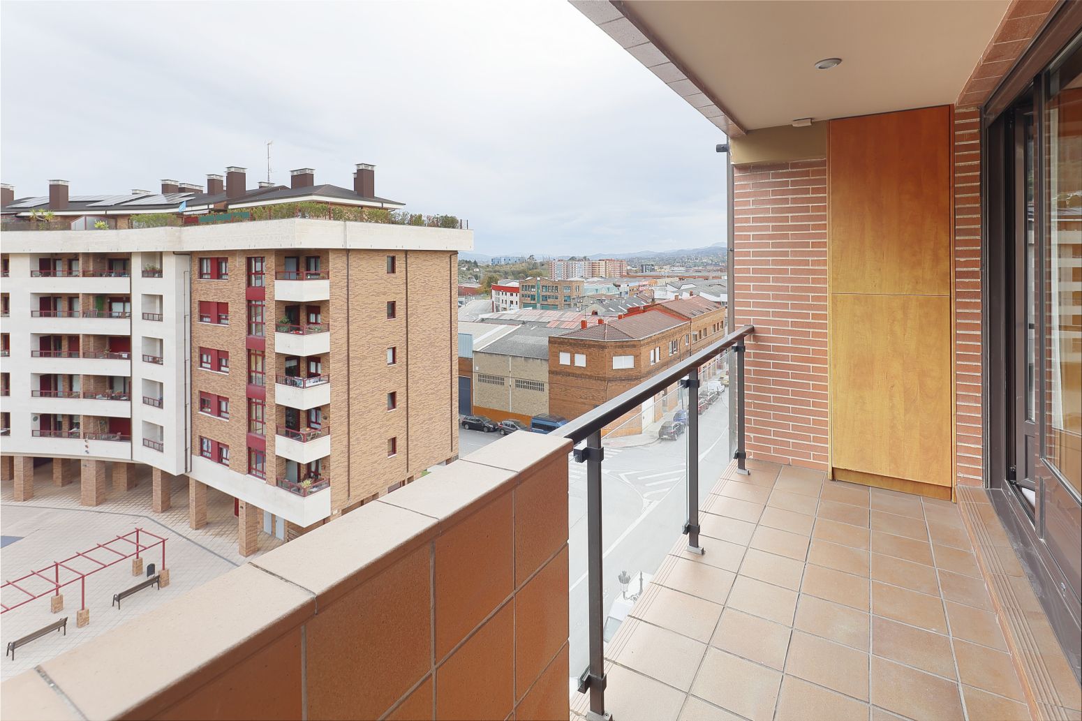 Terrace of Flat for sale in Oviedo   with Heating, Parquet flooring and Storage room