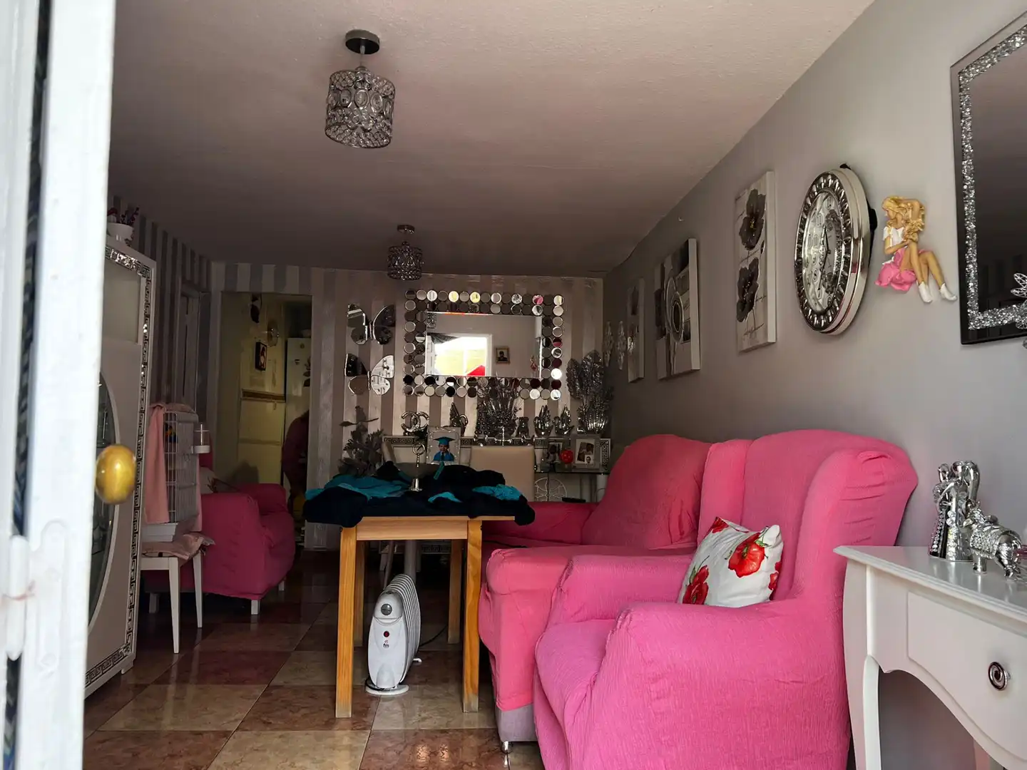 Sala de estar de Casa adosada en venta en La Zubia