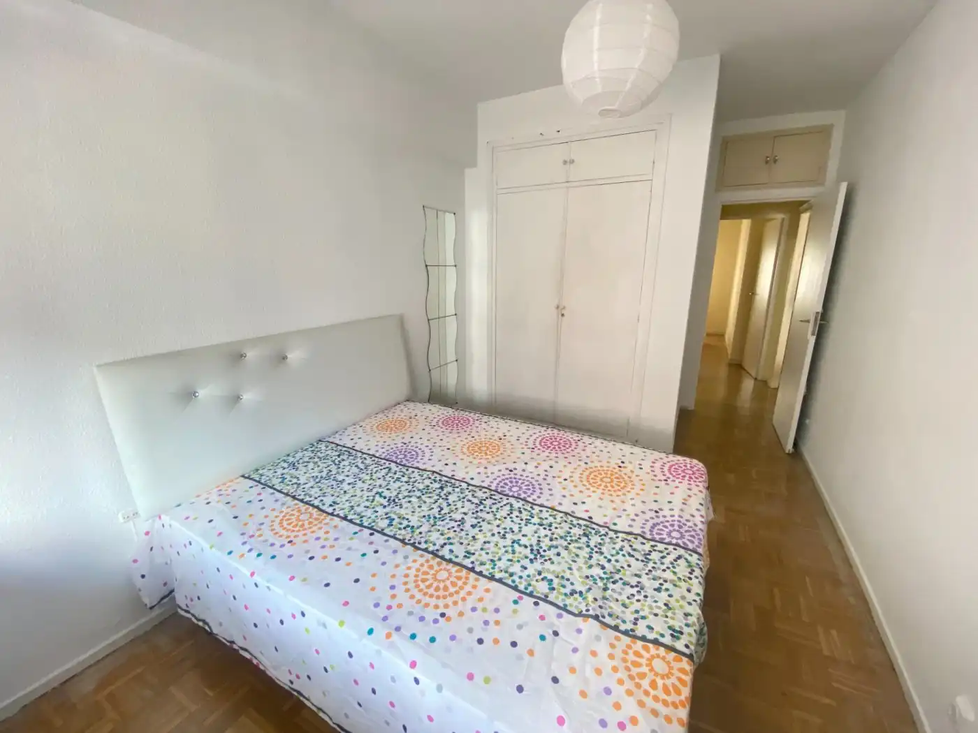 Bedroom of Flat for rent in Madrid  with Air Conditioner, Heating and Private garden