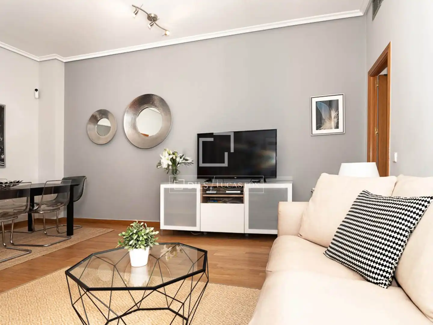 Living room of Flat for rent in Fuente Palmera  with Air Conditioner and Furnished