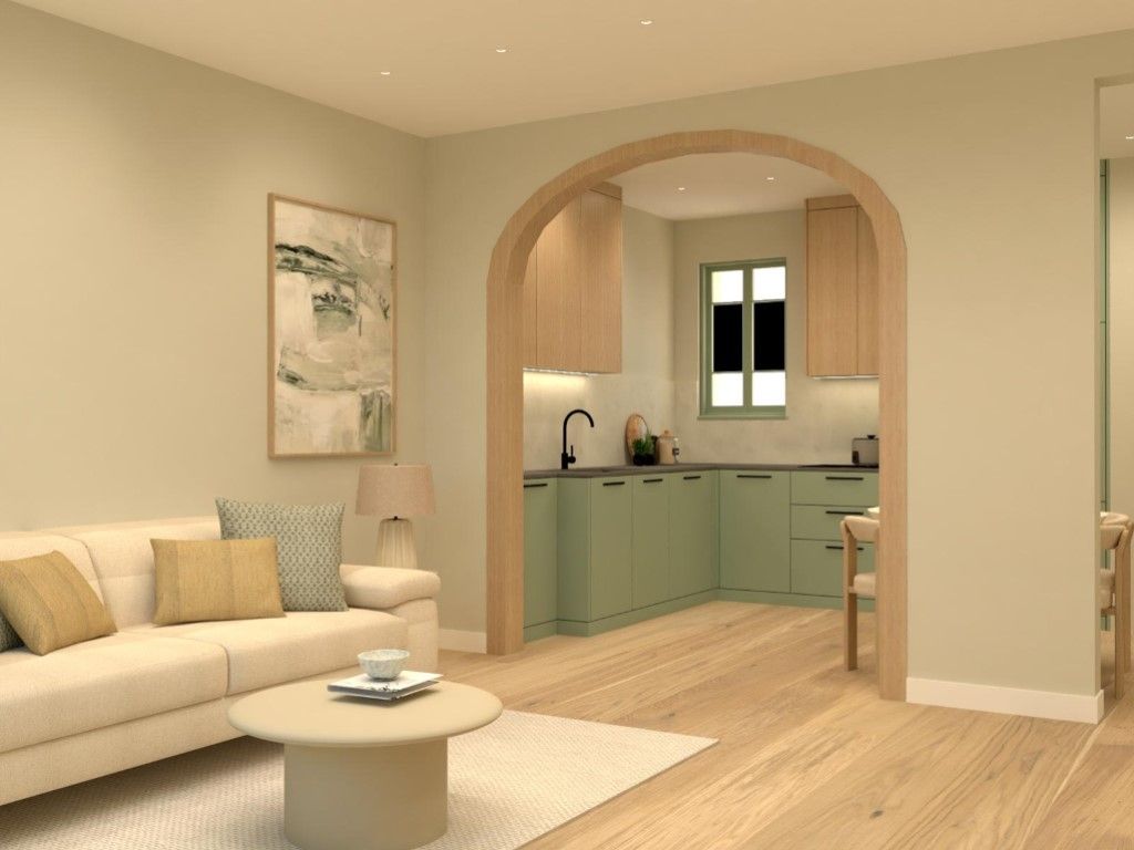 Kitchen of Apartment for sale in  Barcelona Capital  with Air Conditioner, Oven and Microwave