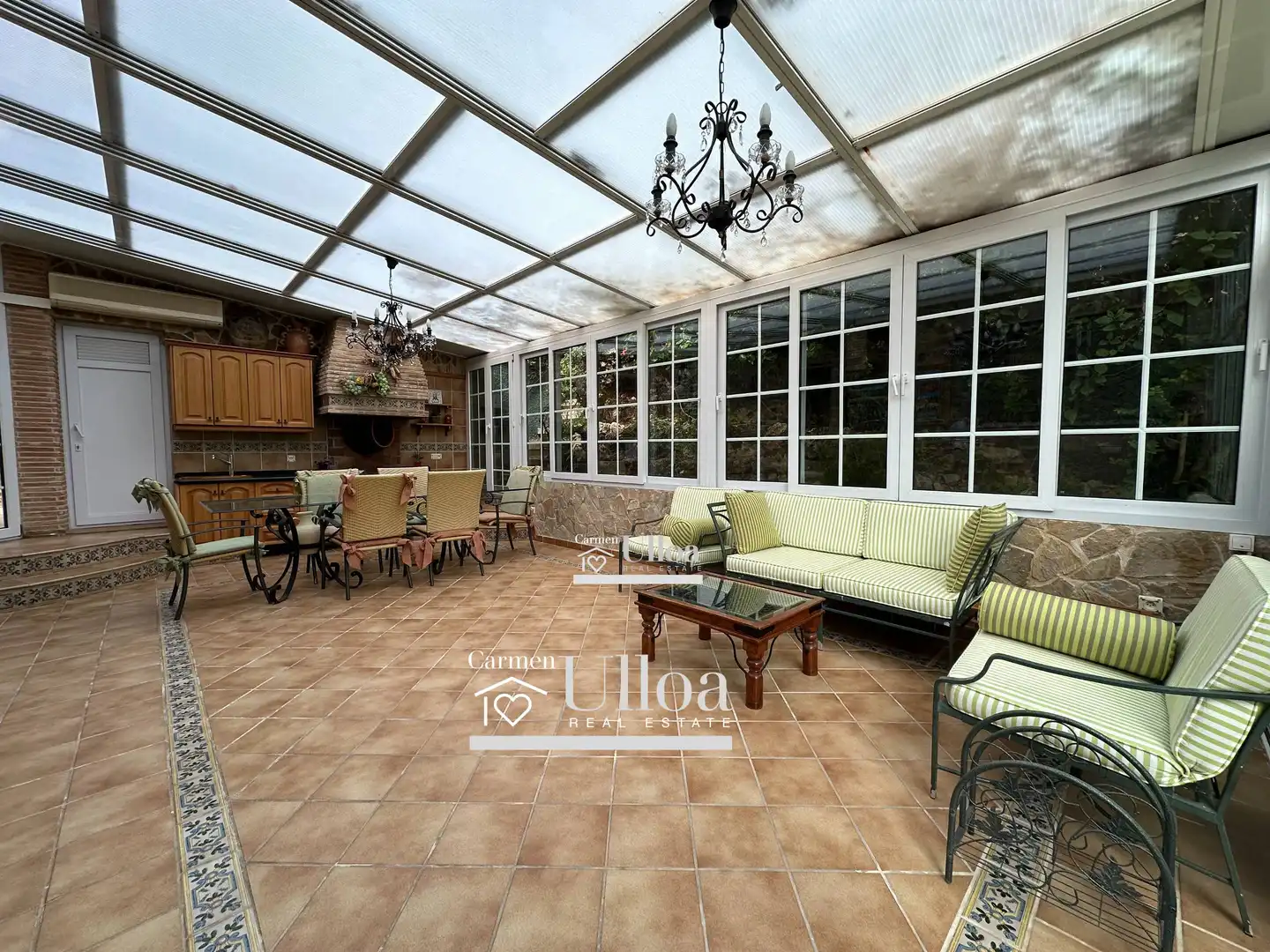 Terrassa de Casa o xalet en venda en Alicante / Alacant amb Aire condicionat, Calefacció i Jardí privat