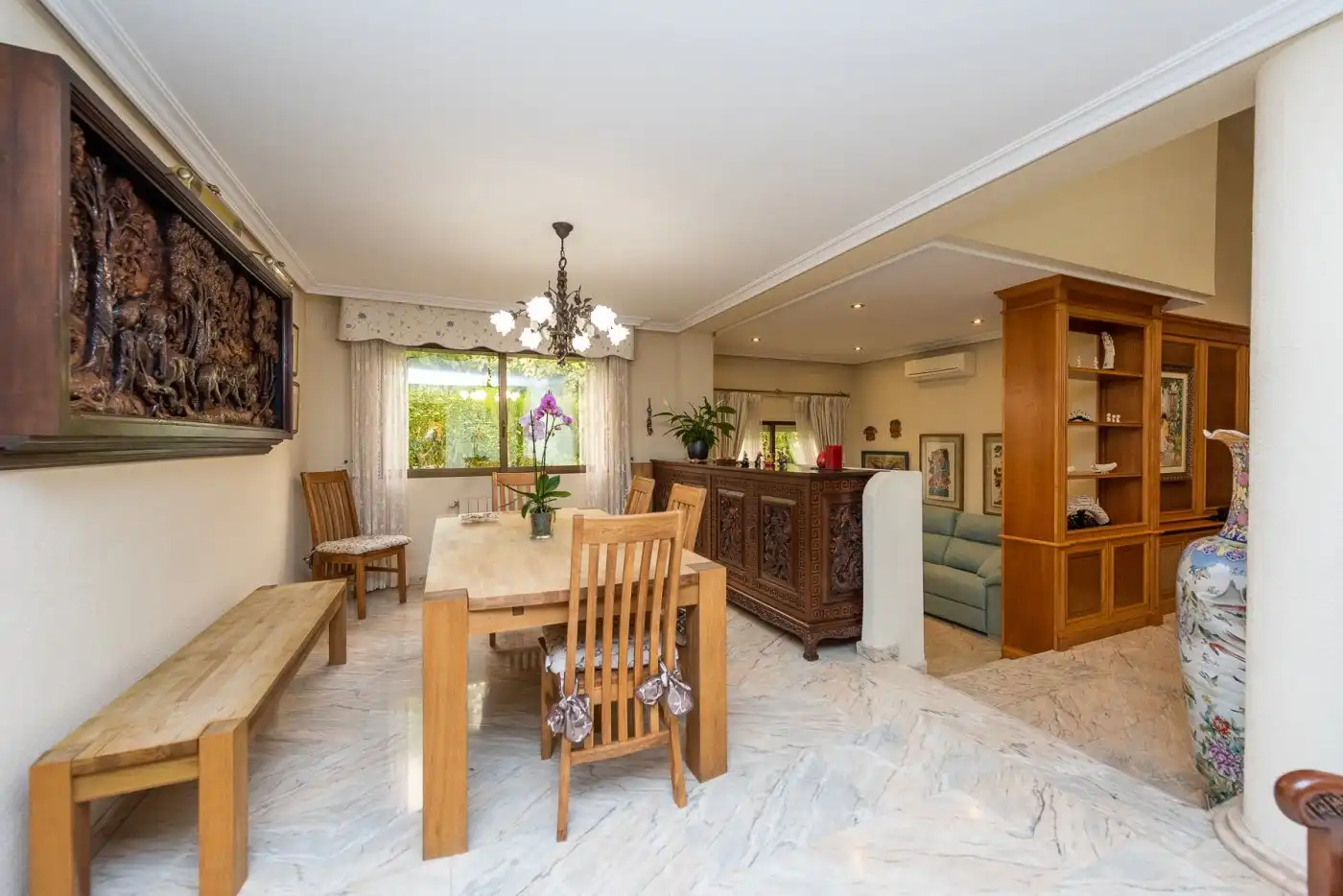 Dining room of Houses for sale in Petrer  with Air Conditioner, Heating and Private garden