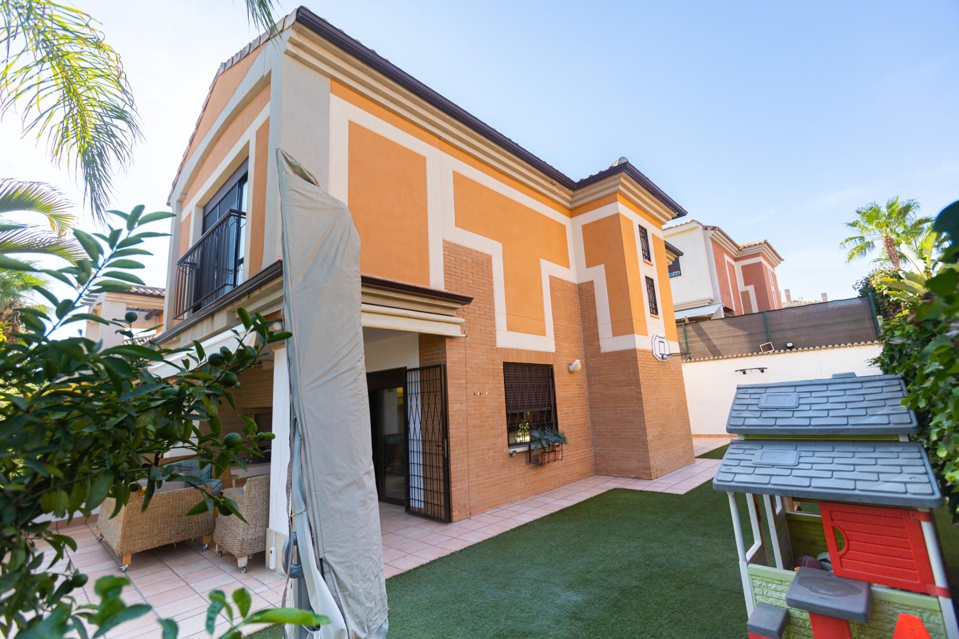 Exterior view of House or chalet for sale in  Murcia Capital  with Air Conditioner, Heating and Private garden