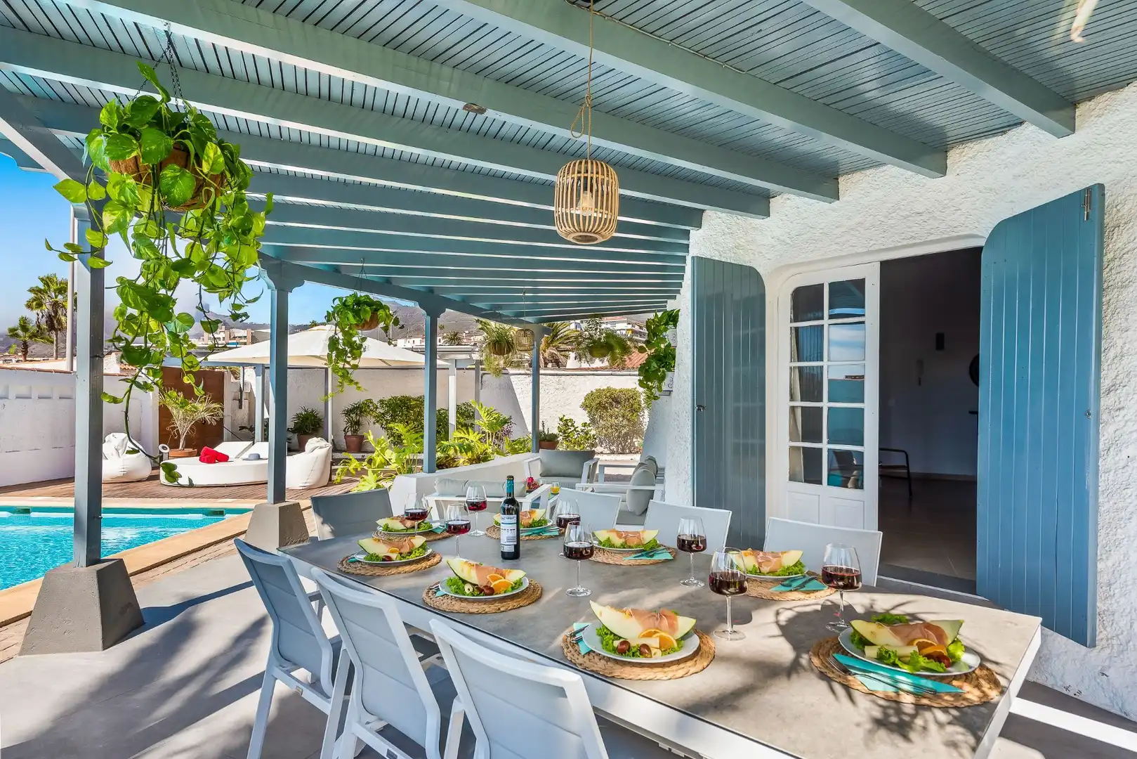 Terraza de Casa o chalet de alquiler en Guía de Isora con Aire acondicionado, Jardín privado y Terraza