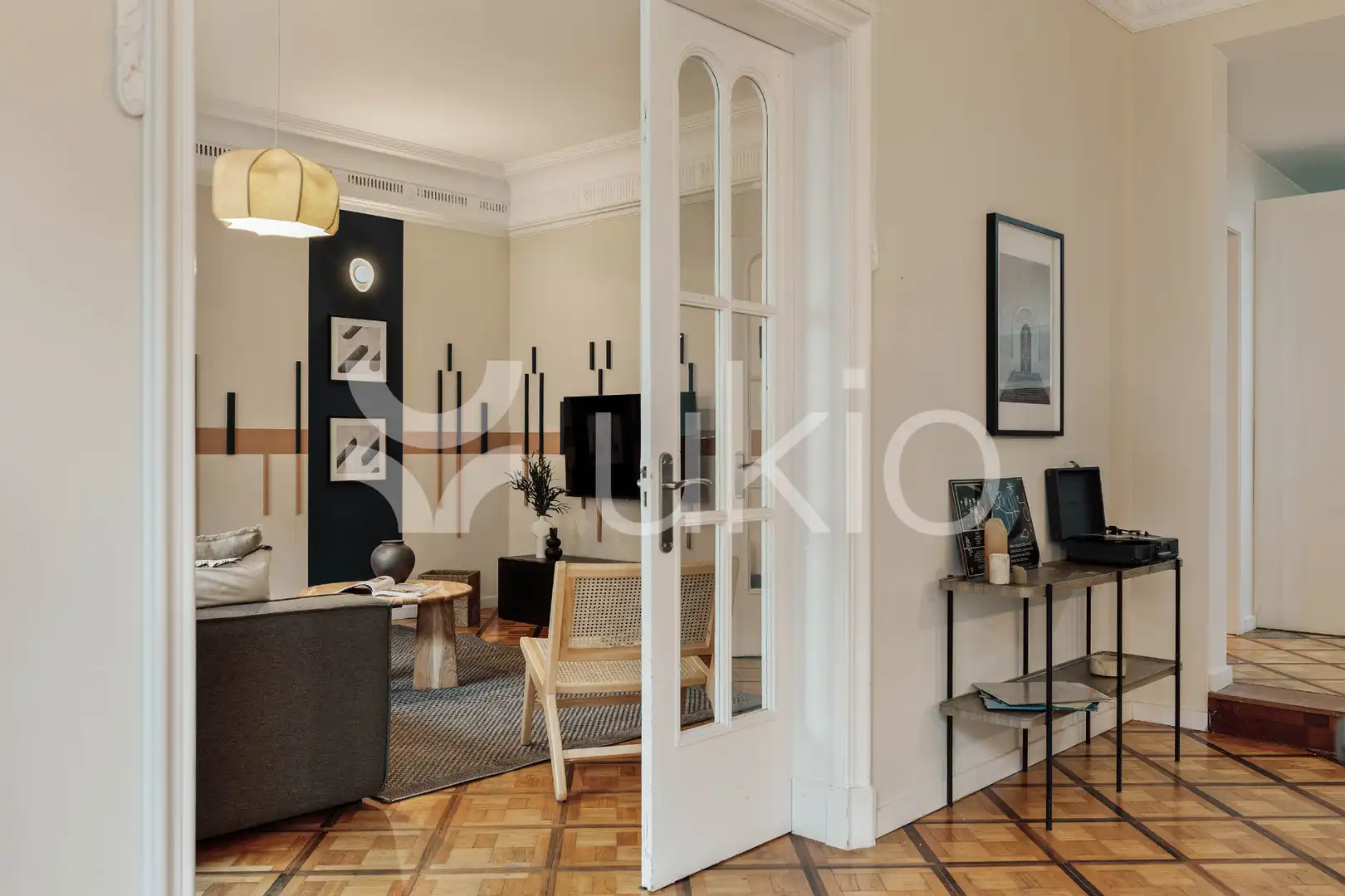 Living room of Apartments for rent in Barcelona  with Air Conditioner, Heating and Furnished
