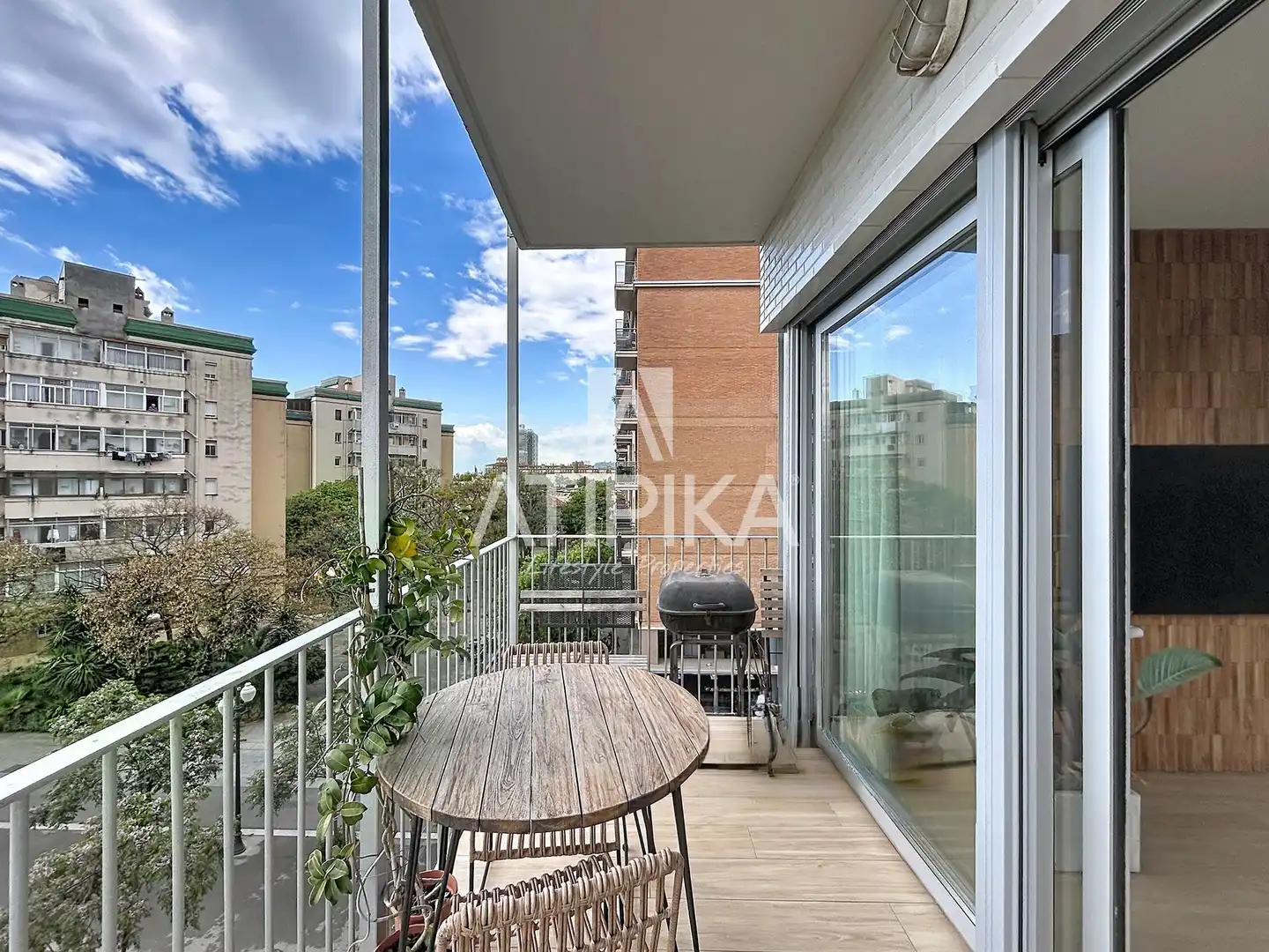 Terrace of Flat for rent in Barcelona  with Air Conditioner, Parquet flooring and Terrace