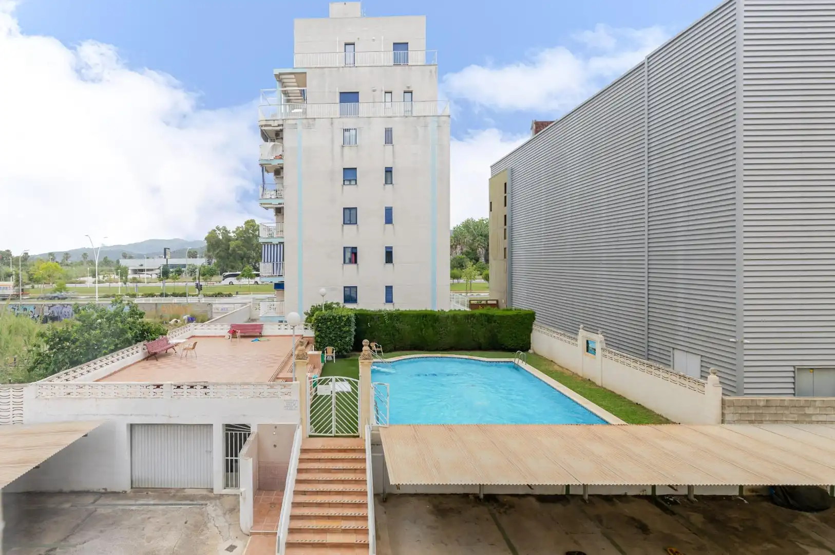 Swimming pool of Flat for sale in Gandia  with Air Conditioner, Heating and Terrace