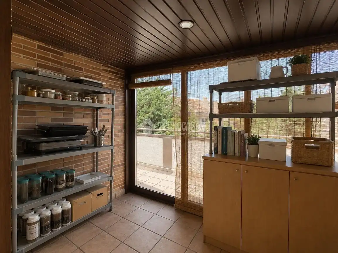 Balcony of Detached homes for sale in Villanueva de la Cañada  with Air Conditioner, Heating and Terrace