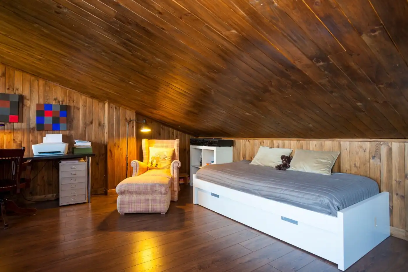 Bedroom of Detached homes for sale in Zaragoza  with Air Conditioner, Heating and Private garden