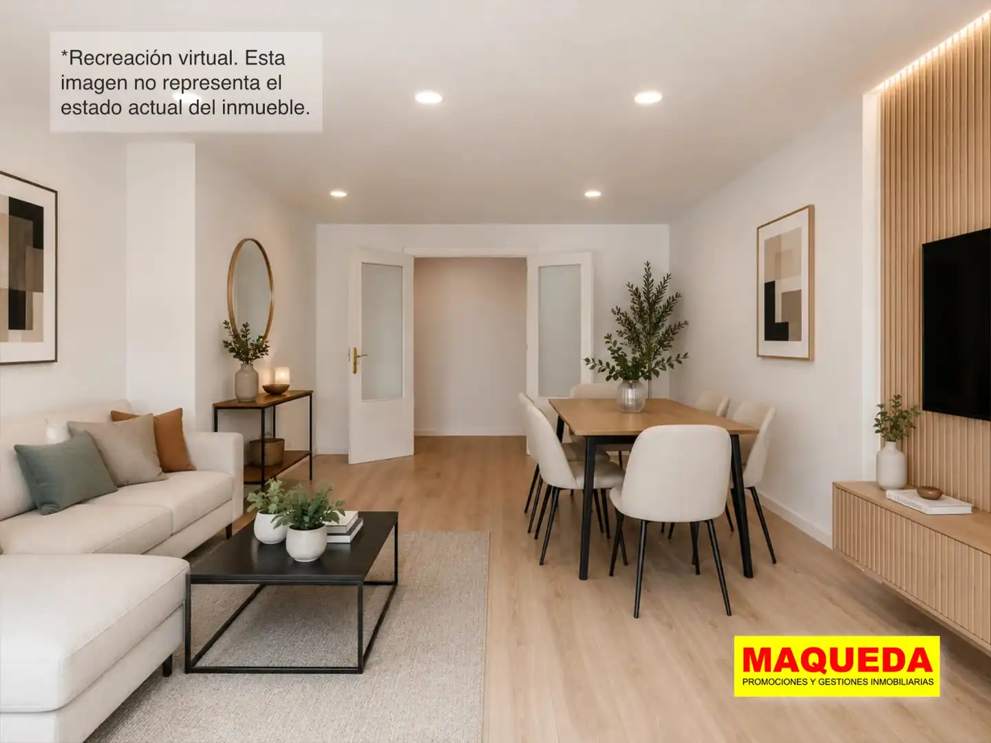 Sala d'estar de Àtic en venda en Alcorcón amb Calefacció, Parquet i Terrassa