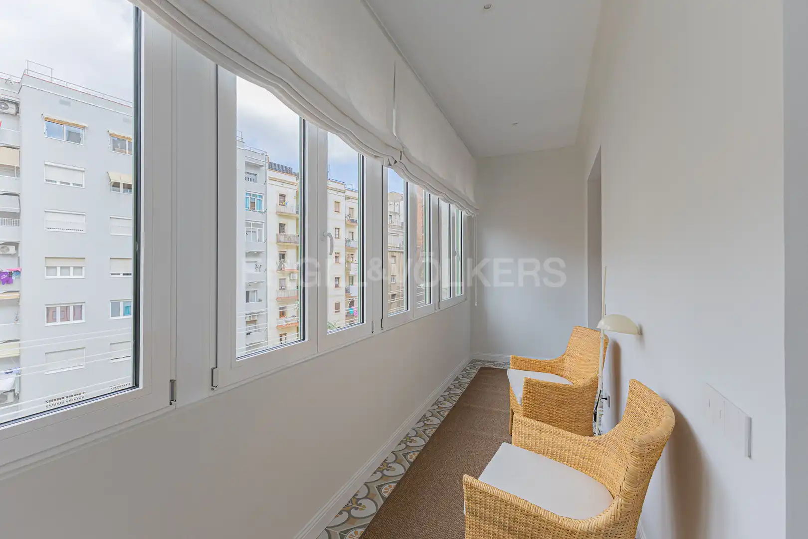 Balcony of Flat for rent in Barcelona  with Air Conditioner, Heating and Parquet flooring