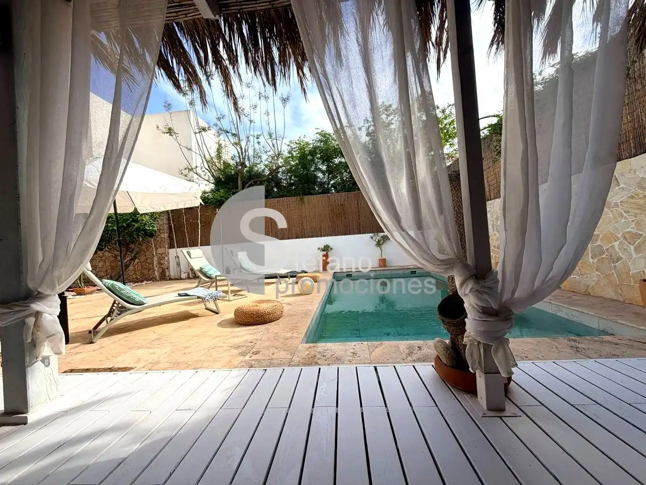 Terrace of Detached homes for rent in Níjar  with Air Conditioner, Heating and Private garden