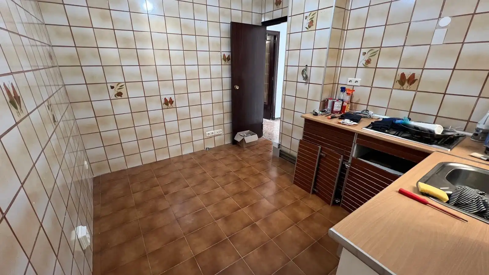 Kitchen of Flat for sale in Sabadell  with Air Conditioner, Heating and Terrace