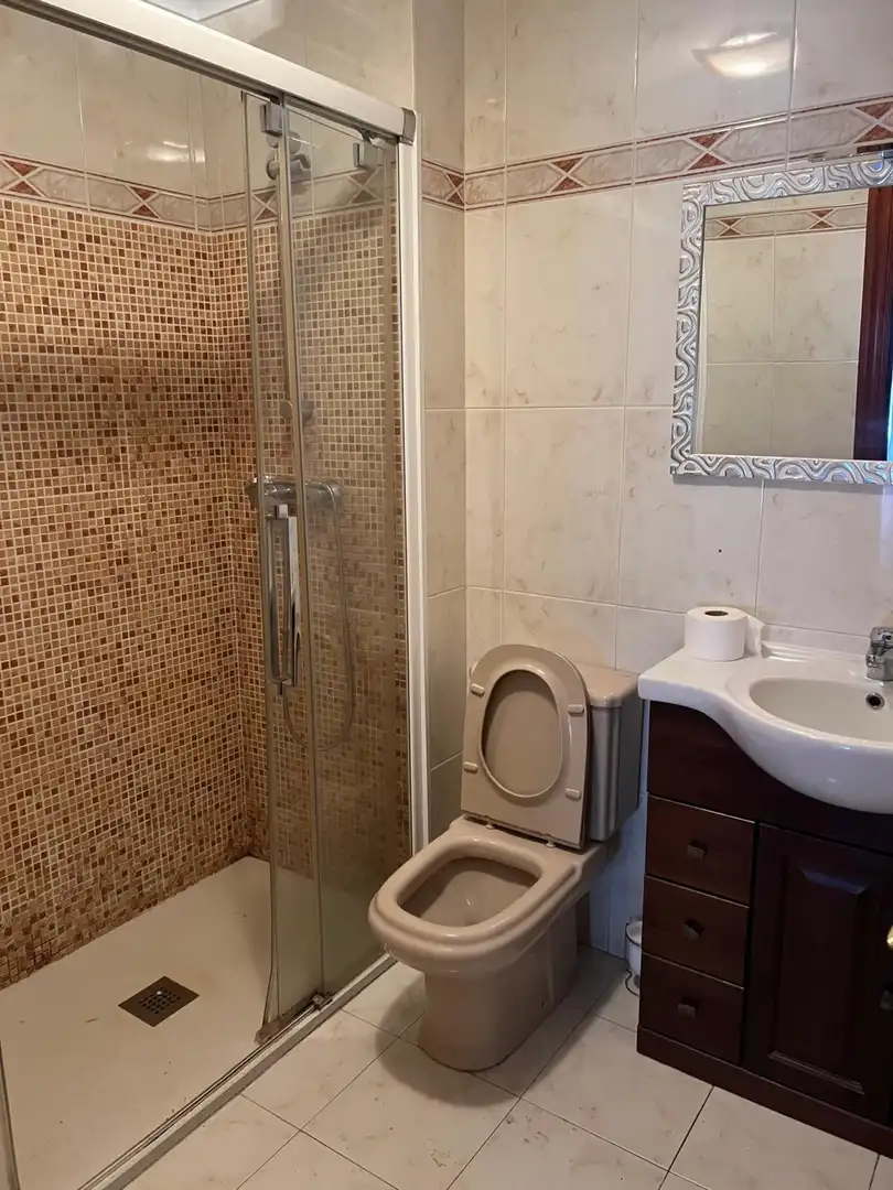 Badezimmer von Wohnung zum Verkauf in  Logroño mit Heizung, Parkett und Terrasse
