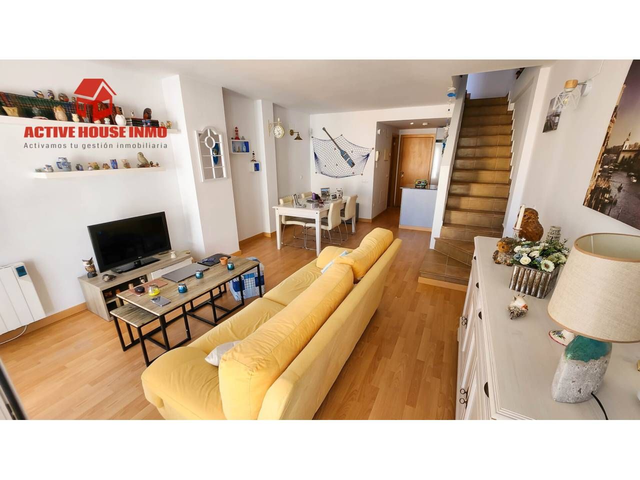 Sala d'estar de Dúplex en venda en Sant Carles de la Ràpita amb Aire condicionat, Calefacció i Terrassa