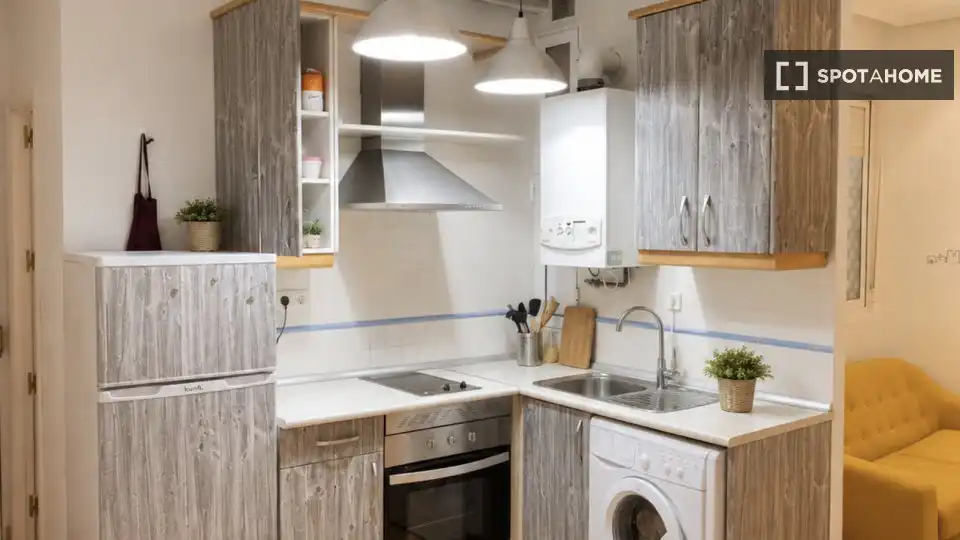 Kitchen of Apartments for share in Madrid  with Air Conditioner, Heating and Terrace
