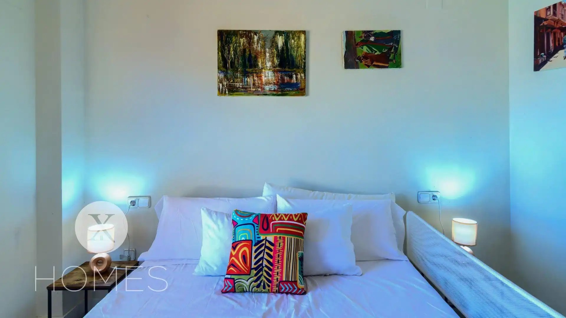 Schlafzimmer von Maisonette zur Miete in Valencia mit Klimaanlage, Heizung und Möbliert