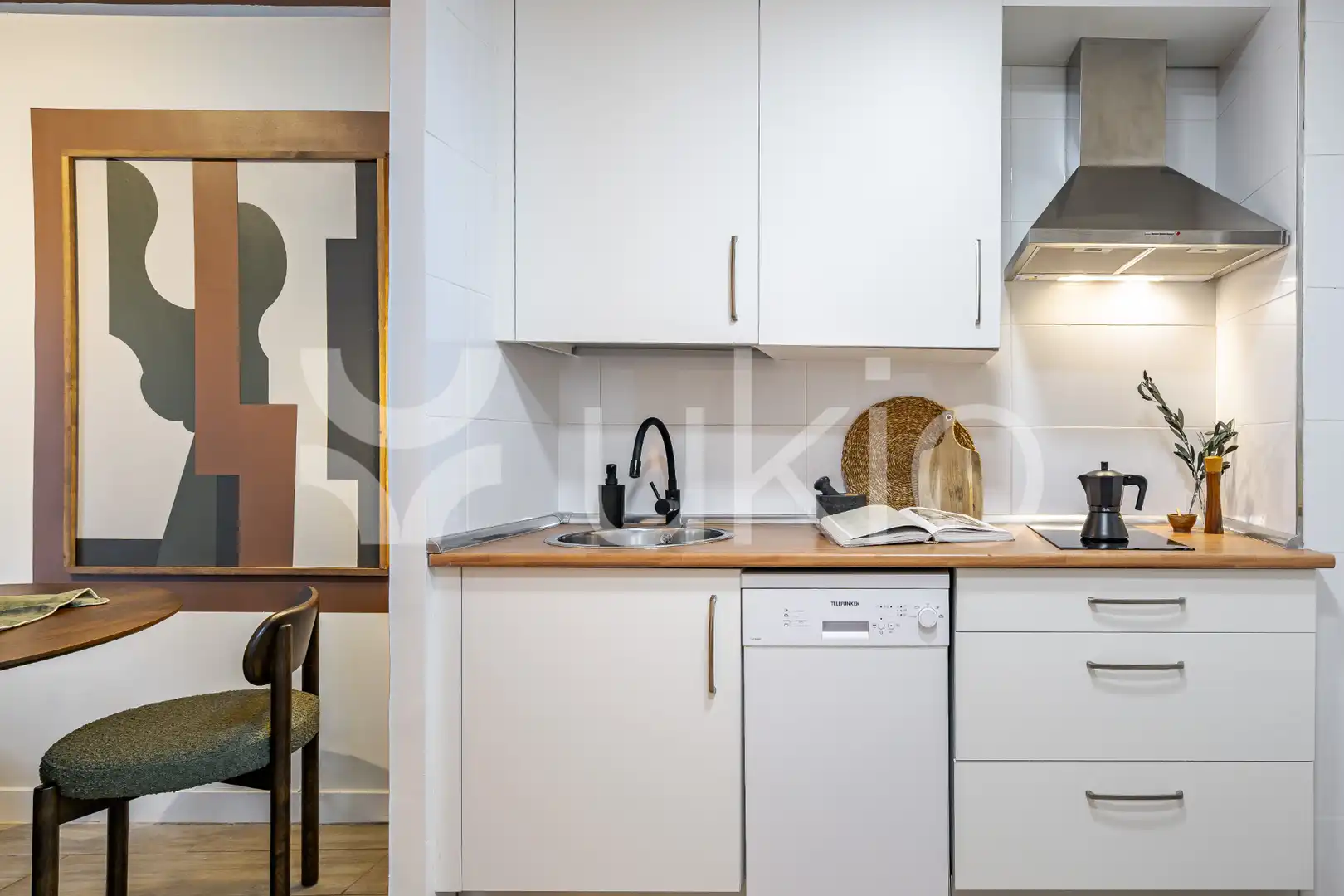 Kitchen of Apartments for rent in Madrid  with Air Conditioner, Heating and Furnished