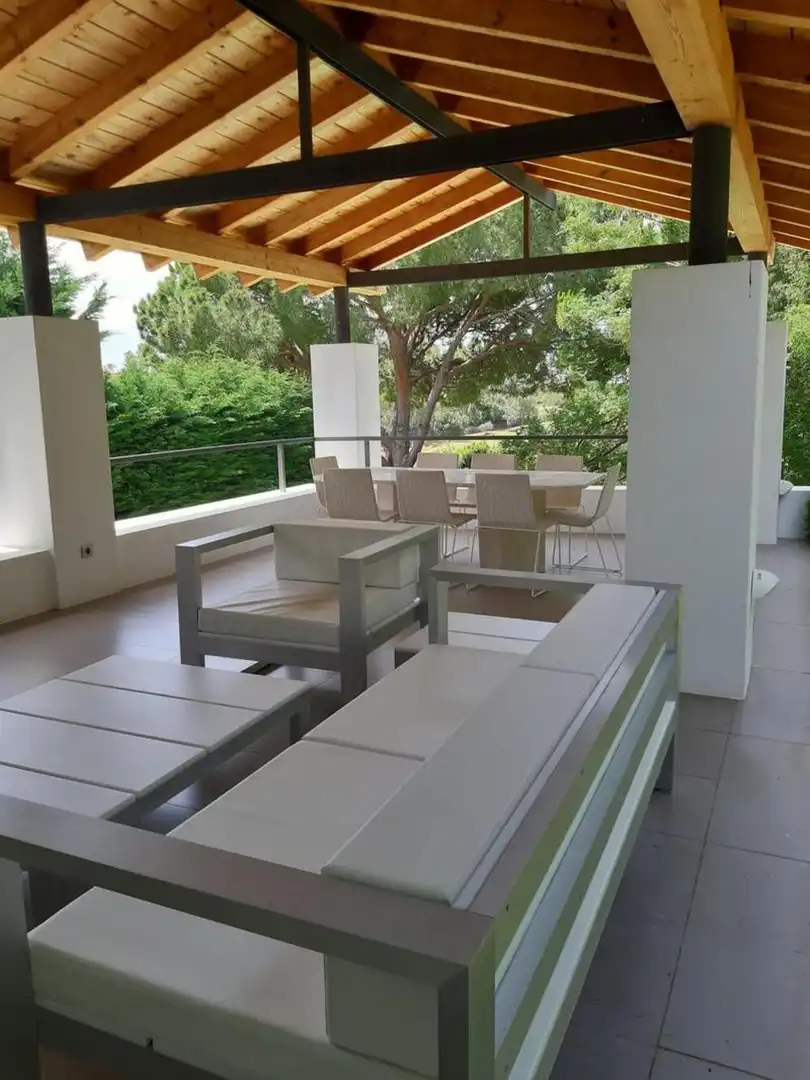 Terraza de Casa o chalet de alquiler en Marbella con Aire acondicionado, Calefacción y Jardín privado