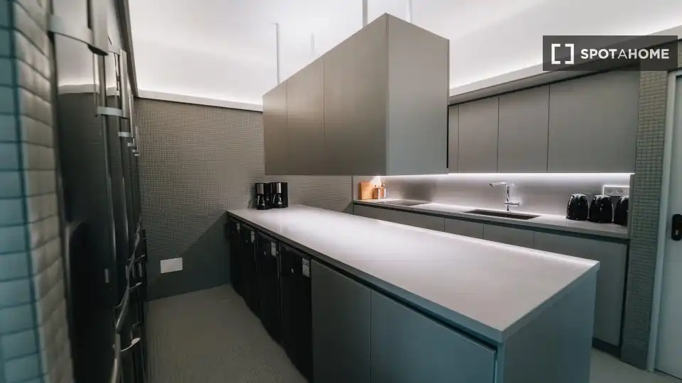 Kitchen of Flat for rent in Madrid  with Air Conditioner, Heating and Furnished