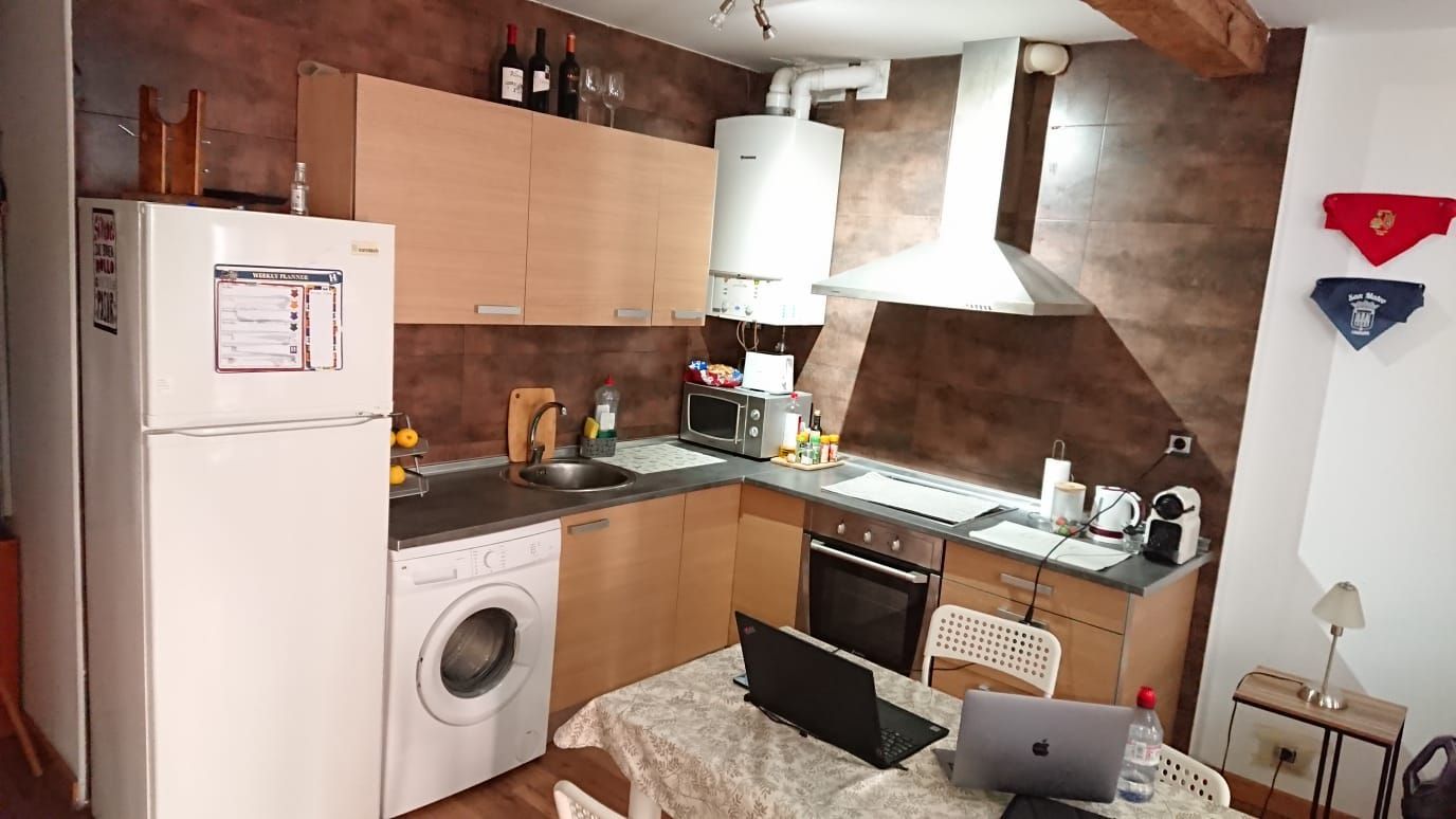 Kitchen of Apartment for sale in  Logroño  with Parquet flooring, Furnished and Oven