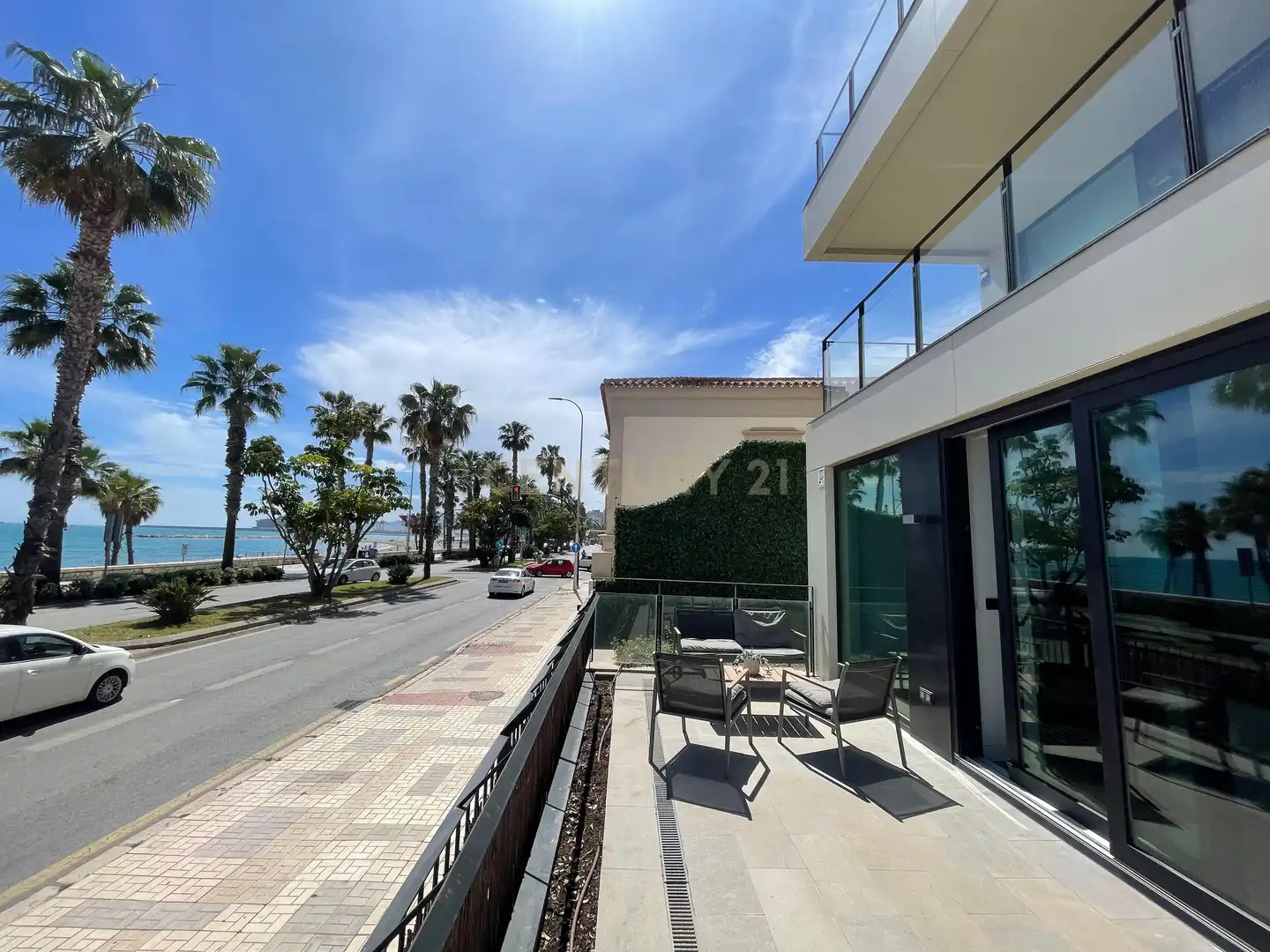 Terrace of Apartments for rent in Málaga  with Air Conditioner, Washing machine and Microwave