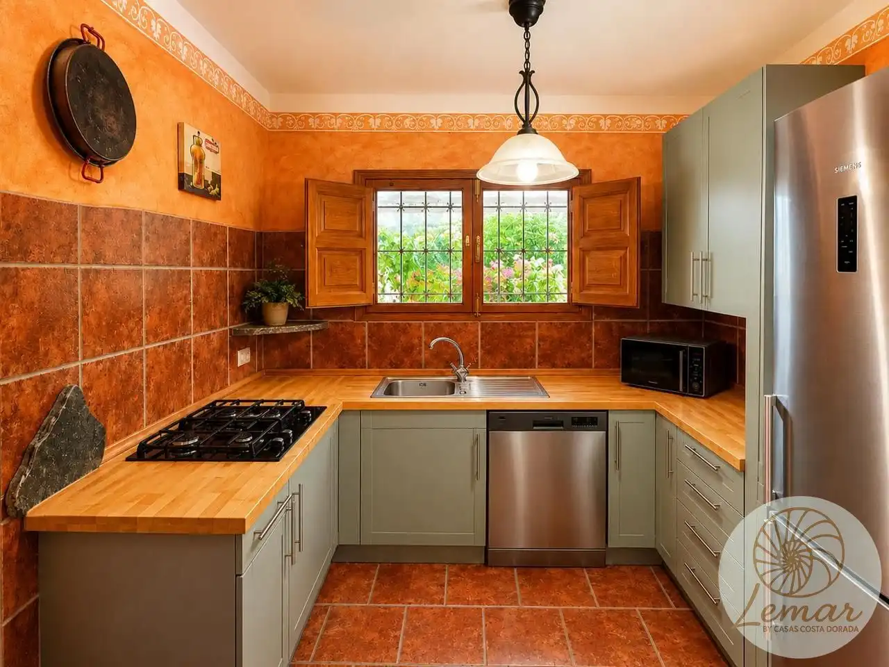 Cocina de Finca rústica en venta en El Perelló con Jardín privado, Terraza y Piscina
