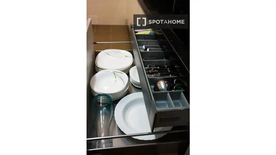 Cuina de Apartament per a compartir en Santa Cruz de Bezana amb Aire condicionat, Calefacció i Terrassa