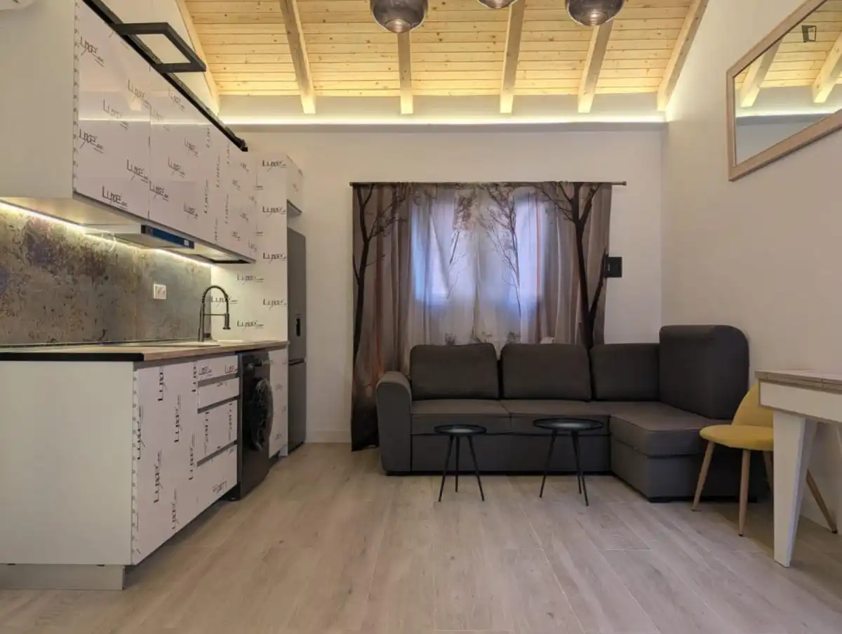 Living room of Houses for rent in Madrid  with Air Conditioner, Furnished and Washing machine