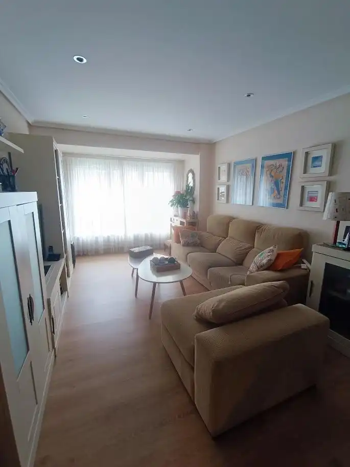 Sala d'estar de Pis de lloguer en A Coruña Capital  amb Calefacció i Moblat
