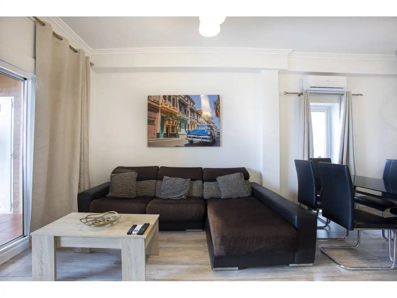 Sala d'estar de Dúplex en venda en Alboraya amb Aire condicionat, Terrassa i Moblat
