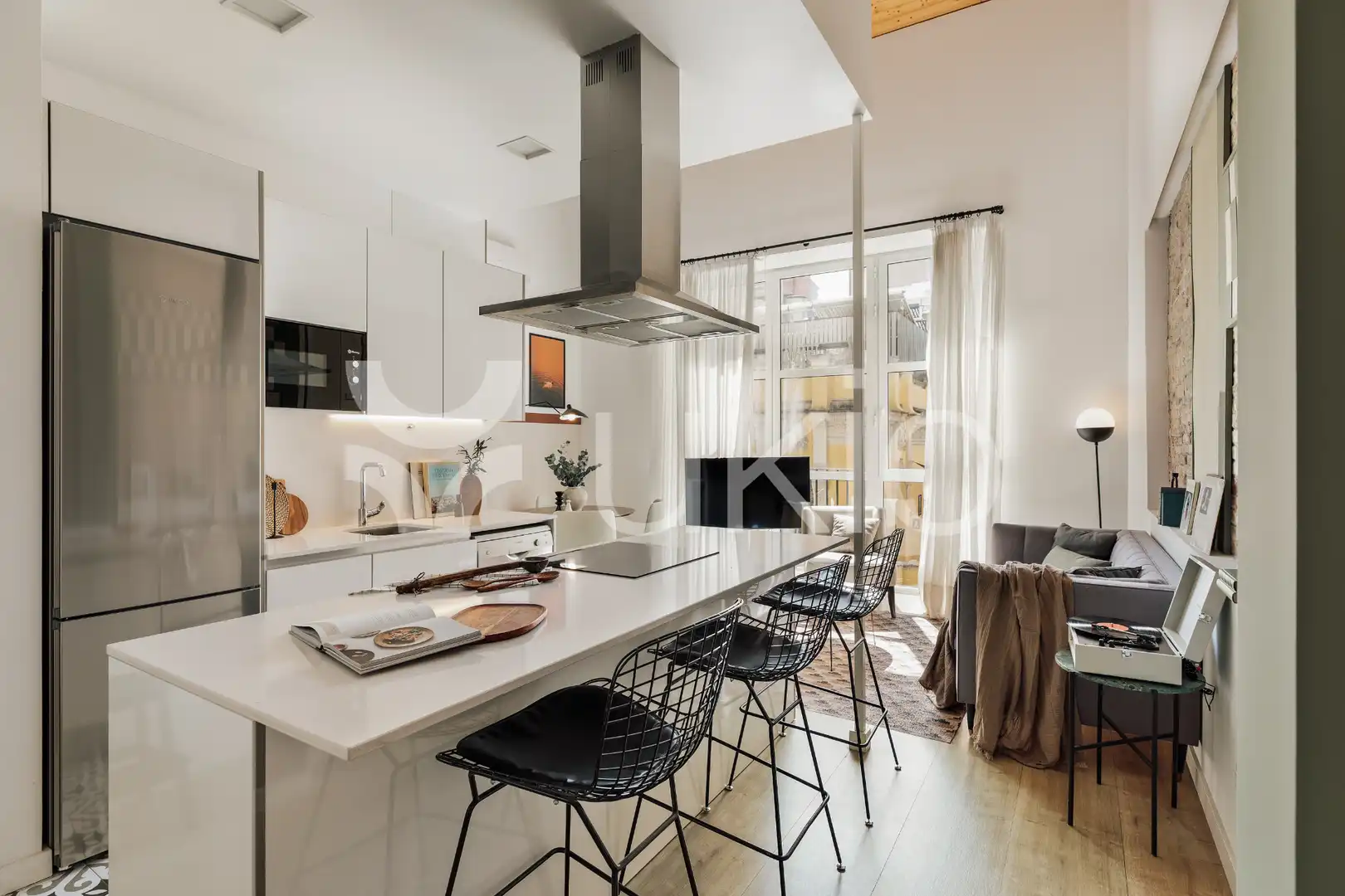 Kitchen of Apartments for rent in Barcelona  with Air Conditioner, Heating and Furnished