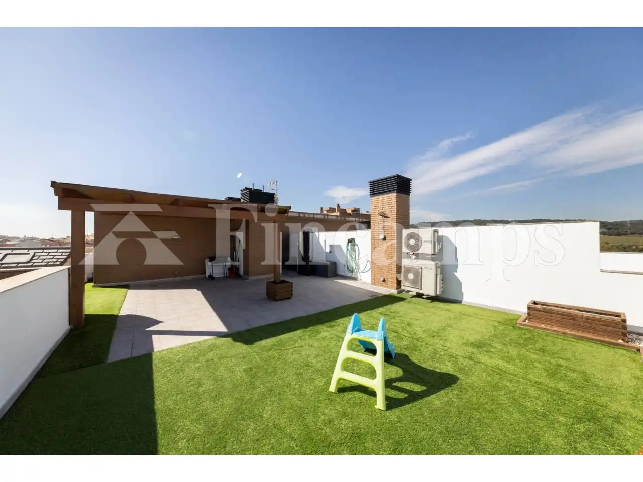 Terrace of Flat for sale in Sentmenat  with Air Conditioner, Heating and Parquet flooring