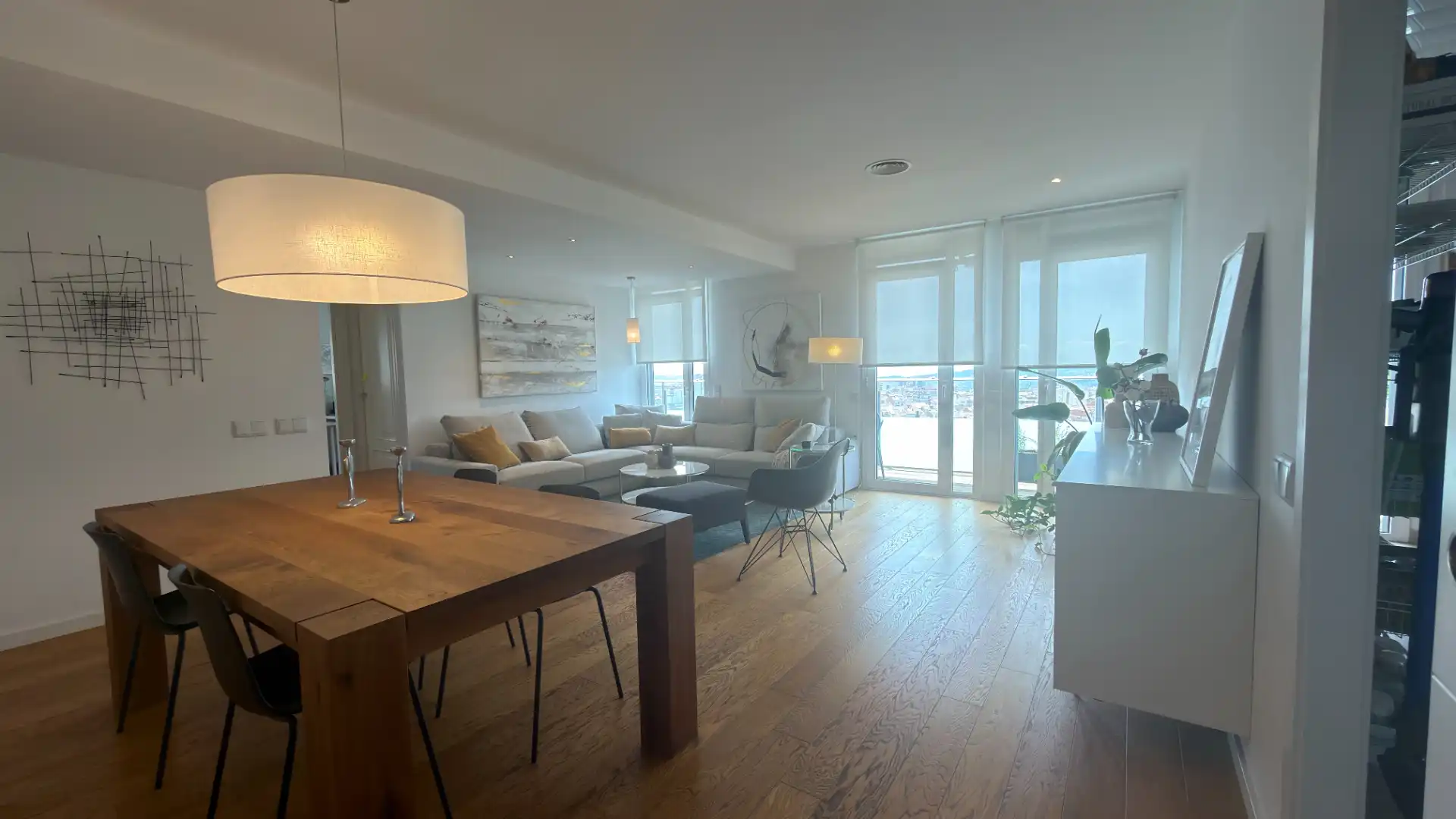 Living room of Flat for sale in Terrassa  with Air Conditioner, Heating and Parquet flooring
