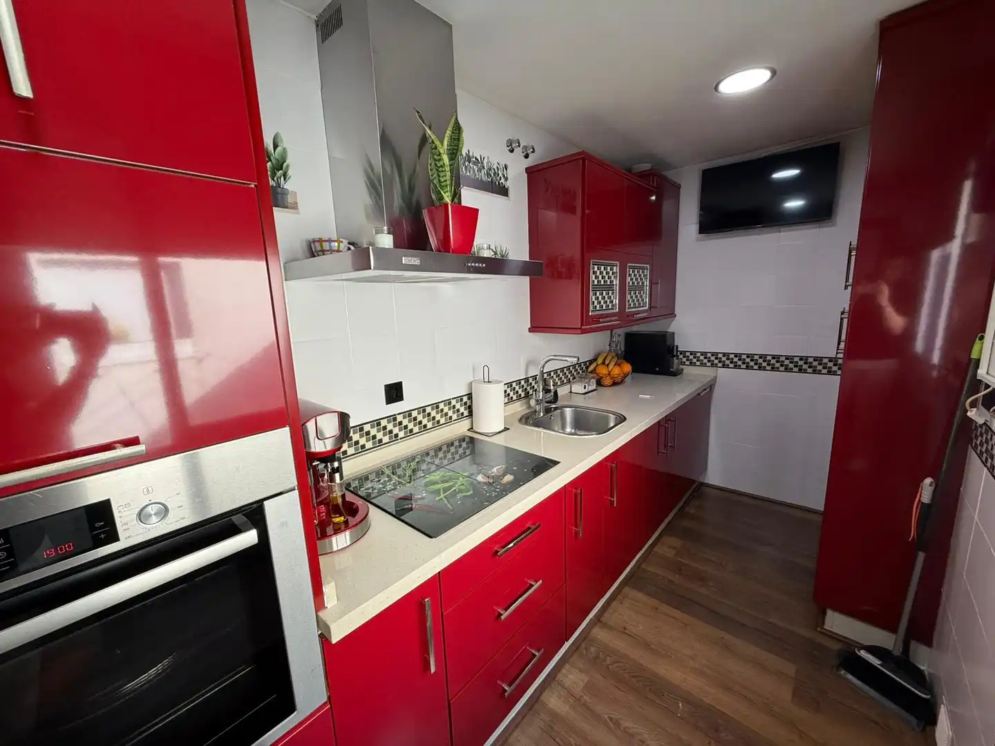 Cocina de Ático en venta en Huelva con Aire acondicionado, Parquet y Amueblado