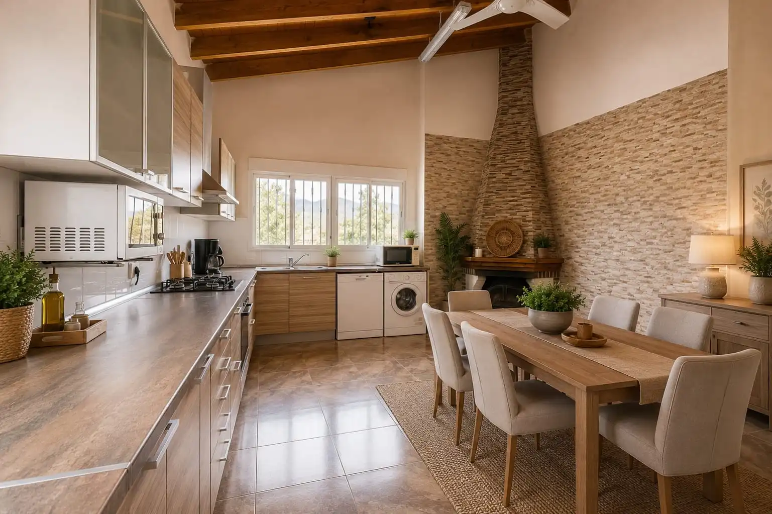 Cuina de Finca rústica en venda en Abanilla amb Jardí privat, Terrassa i Traster
