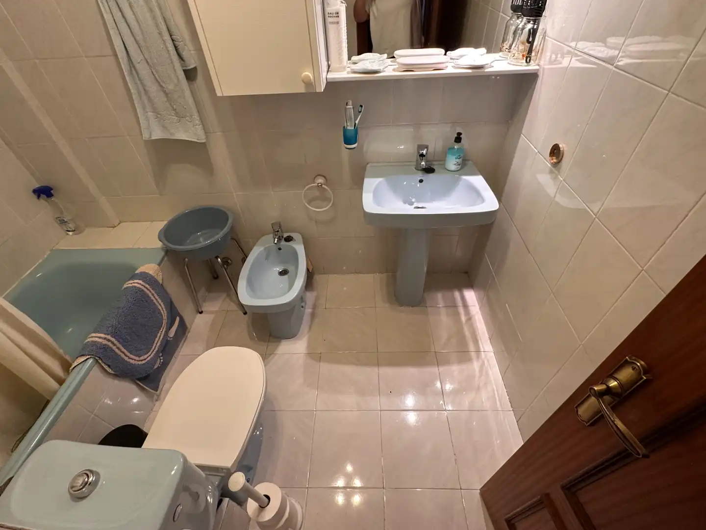 Badezimmer von Wohnung zum Verkauf in Cuenca mit Heizung, Parkett und Terrasse