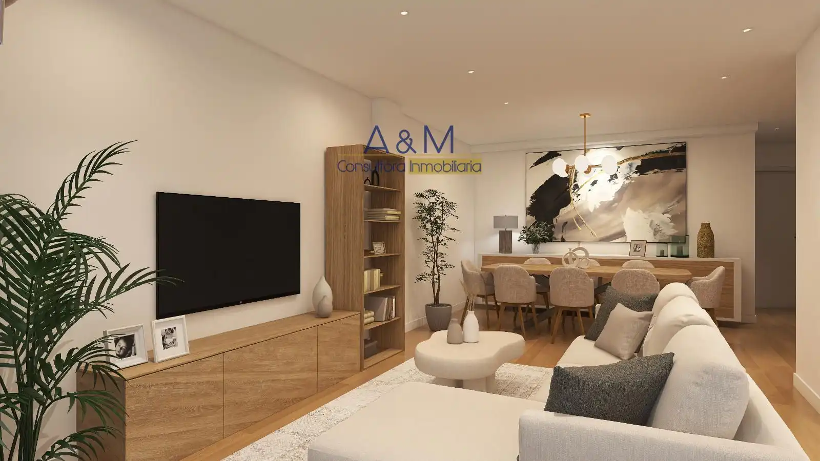 Sala d'estar de Casa adosada en venda en Laguna de Duero amb Calefacció, Jardí privat i Piscina