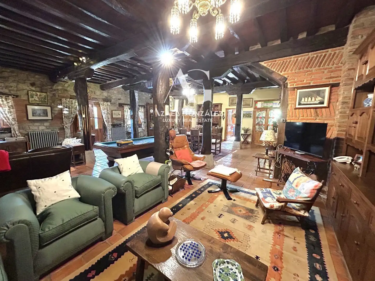 Sala de estar de Casa o chalet en venta en Camargo con Calefacción, Terraza y Amueblado