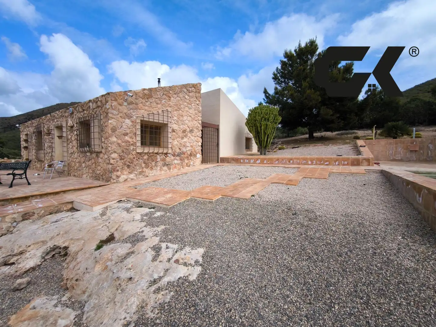 Vista exterior de Finca rústica en venda en Mazarrón amb Terrassa, Piscina i Moblat