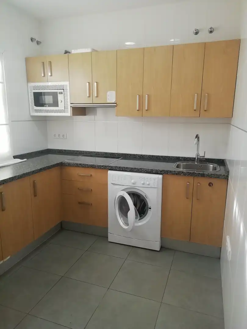 Cocina de Piso de alquiler en Málaga con Aire acondicionado, Amueblado y Lavadora