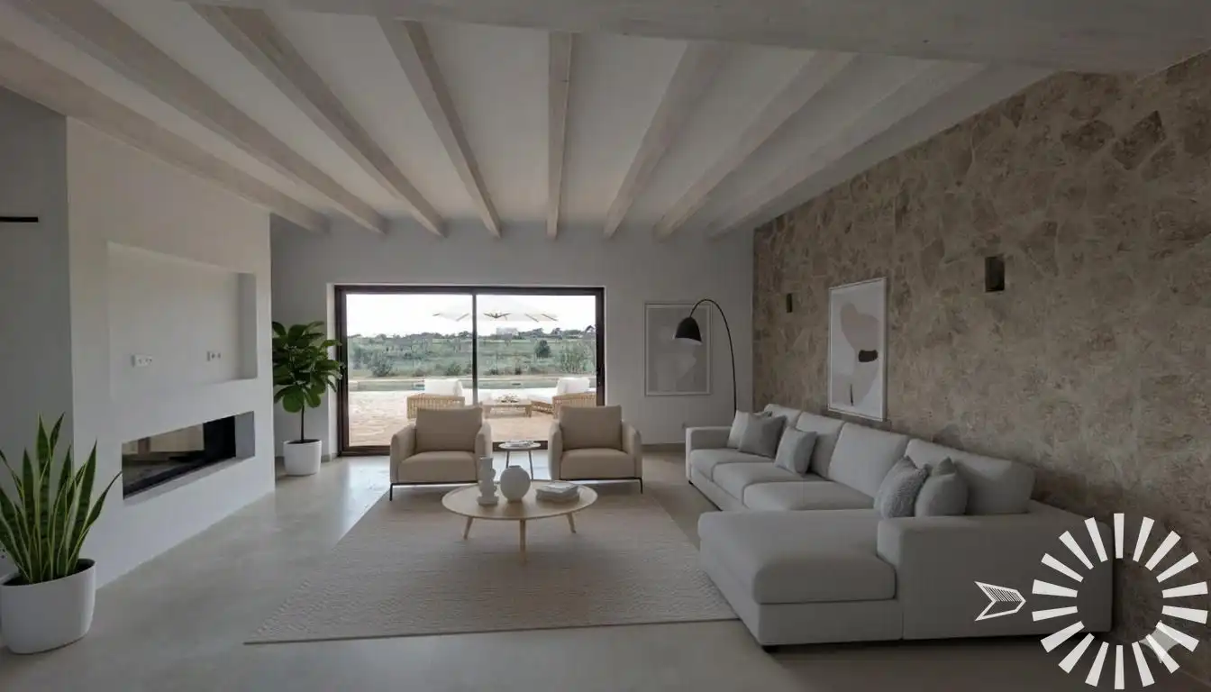 Sala d'estar de Finca rústica en venda en Santanyí amb Aire condicionat, Calefacció i Jardí privat
